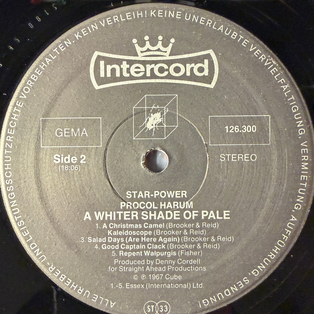 Procol Harum ‎– A Whiter Shade Of Pale (Германия)