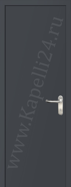 Дверь влагостойкая пластиковая KAPELLI multicolor ДГ RAL 7015 Сланцево-серый + коробка