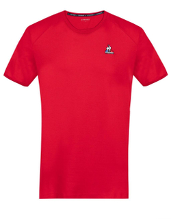 Мужская теннисная футболка Le Coq Sportif Training Perf Tee SS No.1 M - rouge electro