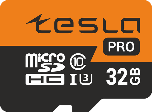 Карта памяти ТЕСЛА (TESLA) 32Гб microSDHC, C10/UHS-I U3 (TSLMSD32GU3)