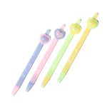 Ручка шариковая Alingar "Baby-pen Сердце", 0,7 мм, синяя, автоматическая, фигурный клип, круглый, цветной, пластиковый корпус, карт. уп.