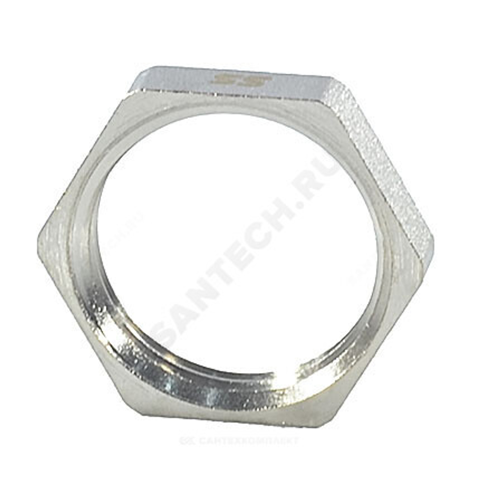 Контргайка латунь никель Ду 50 (2") ВР SantechSystems