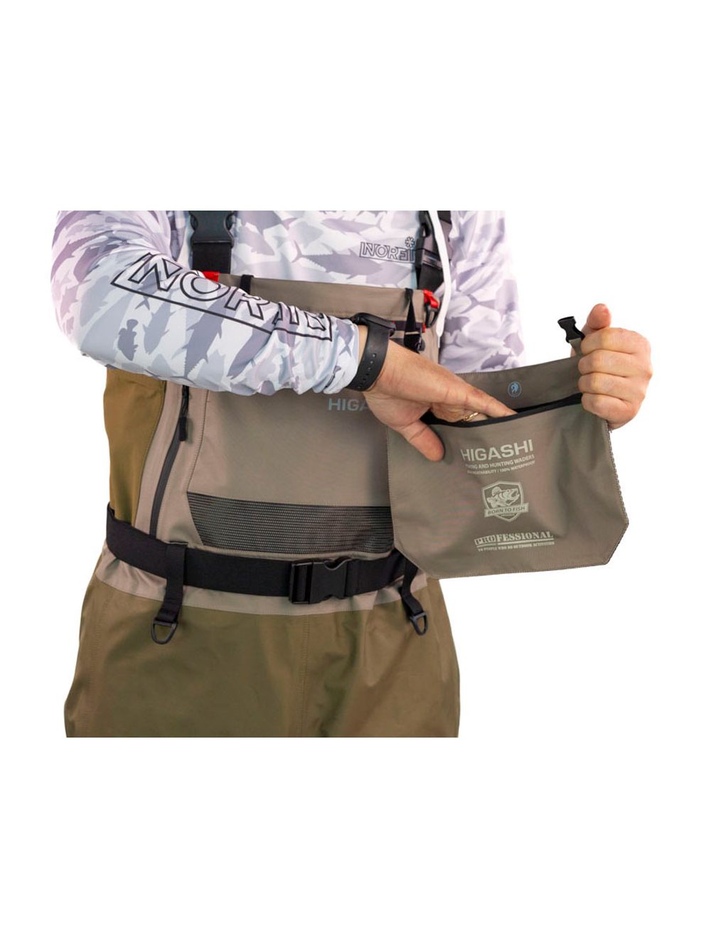 Вейдерсы забродники для рыбалки HIGASHI Pro Guide w/felt boot (войлочная подошва) XXL