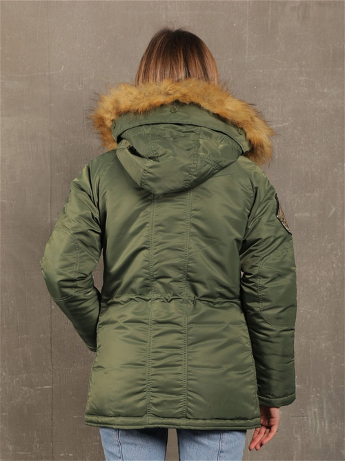 Куртка Аляска Женская - Denali Husky Wmn (оливковая - olive green)