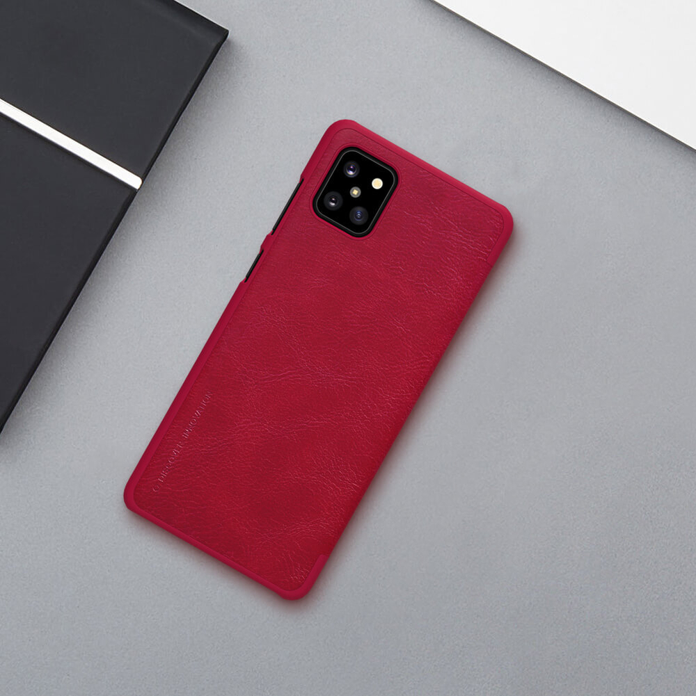 Кожаный чехол-книжка Nillkin Leather Qin для Samsung Galaxy Note 10 Lite