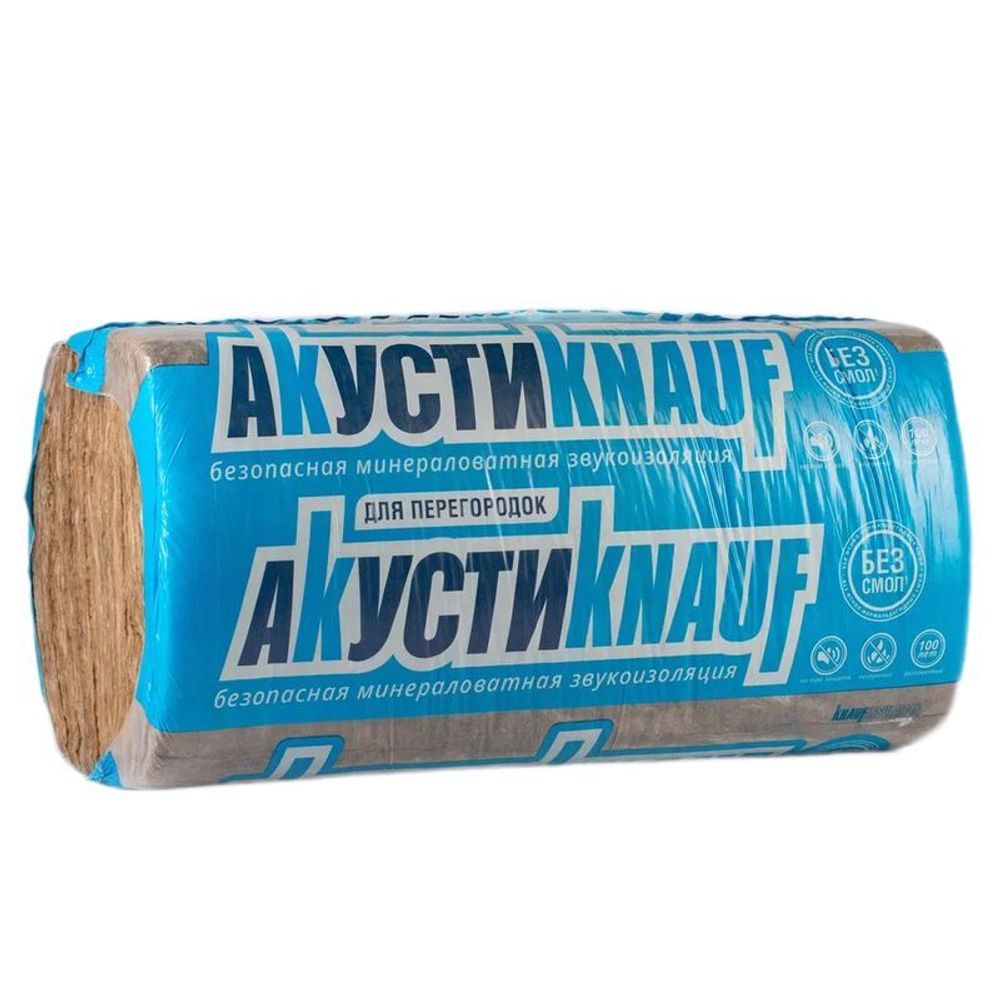 Утеплитель АкустиKNAUF 1230х610х75 мм 12 шт Утеплитель АкустиKNAUF 1230х610х75 мм 12 шт