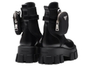 PRADA Monolith Pouch-detail Leather Boots