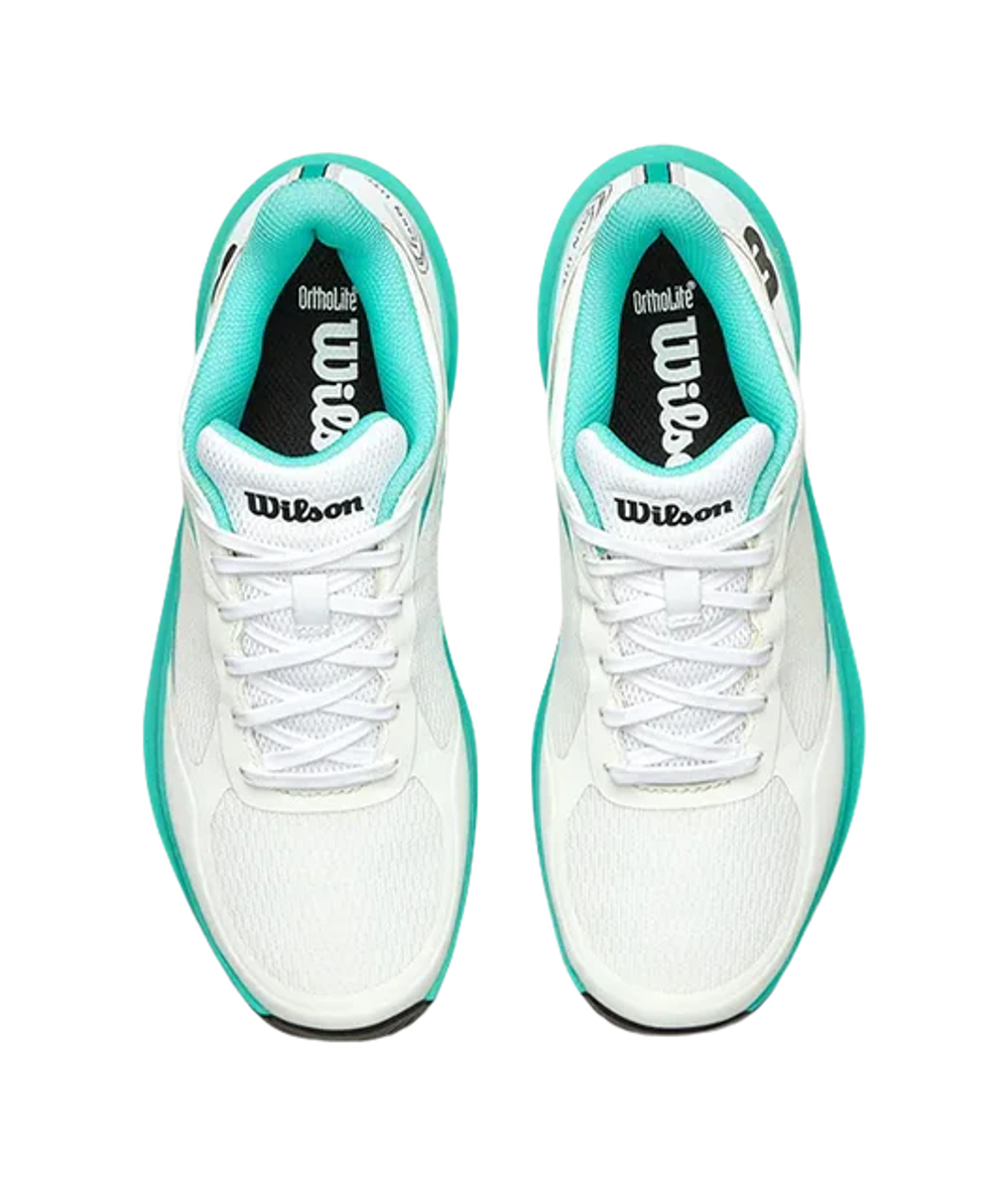 Кроссовки Wilson Hurakn Lite 2026 бело-бирюзовые для падел