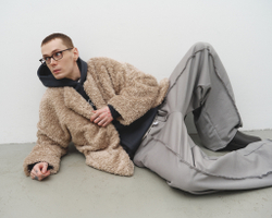 Faux Fur Jacket Beige