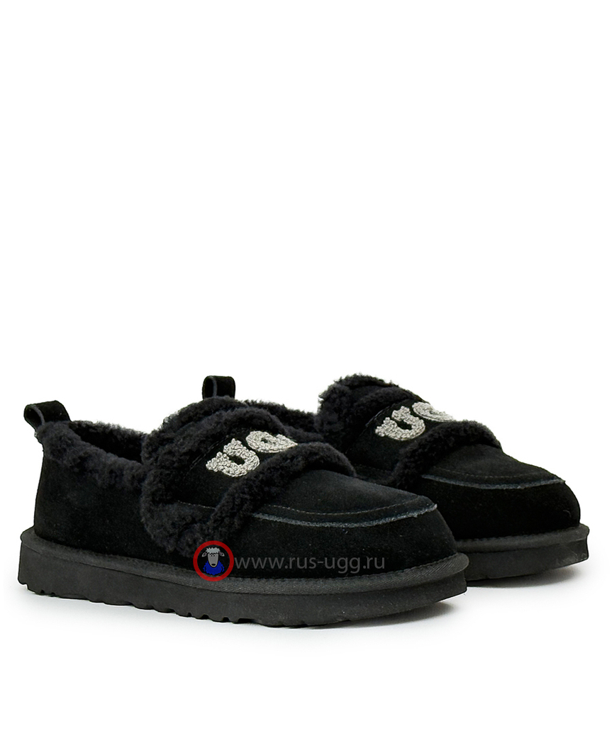 UGG CLASSIC FAT DING SLIP ON Black