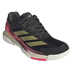 Мужские кроссовки для Padel Adidas Crazyquick Boost Padel M - core black/gold metallic/ solar turbo
