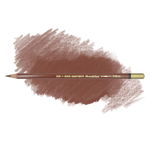 Карандаш художественный акварельный KOH-I-NOOR МОНДЕЛУС 3720, цвет 31 коричневый светлый