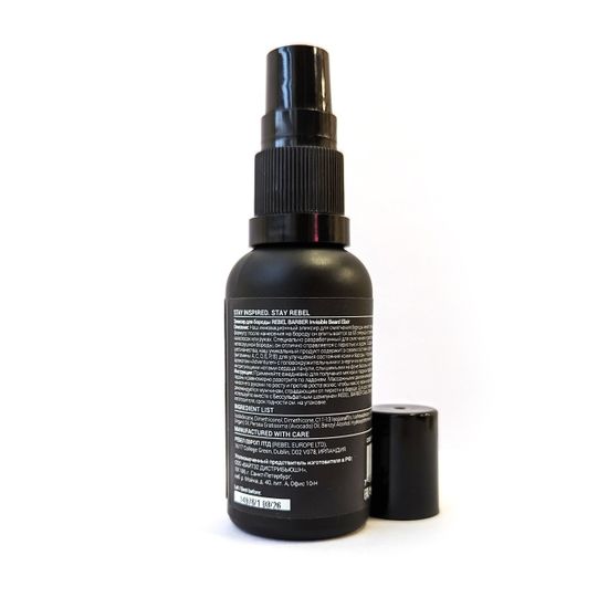 Премиальный эликсир для бороды REBEL BARBER Invisible beard elixir Smoky Leather 30 мл