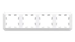 Рамка пластиковая на 4 поста универсальная Systeme Electric AtlasDesign Antique Лотос ATN101304