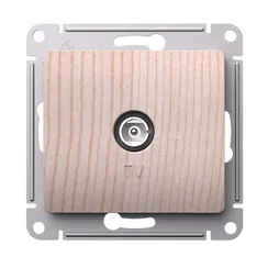 Розетка телевизионная Systeme Electric Glossa Сосна GSL001593