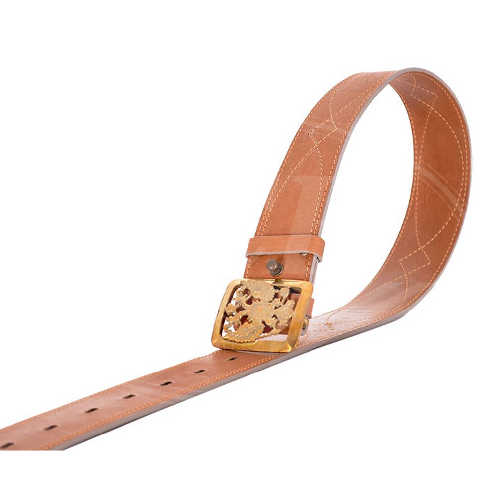 Ремень поясной "Патриот" 50 мм светло-золотой, ХСН