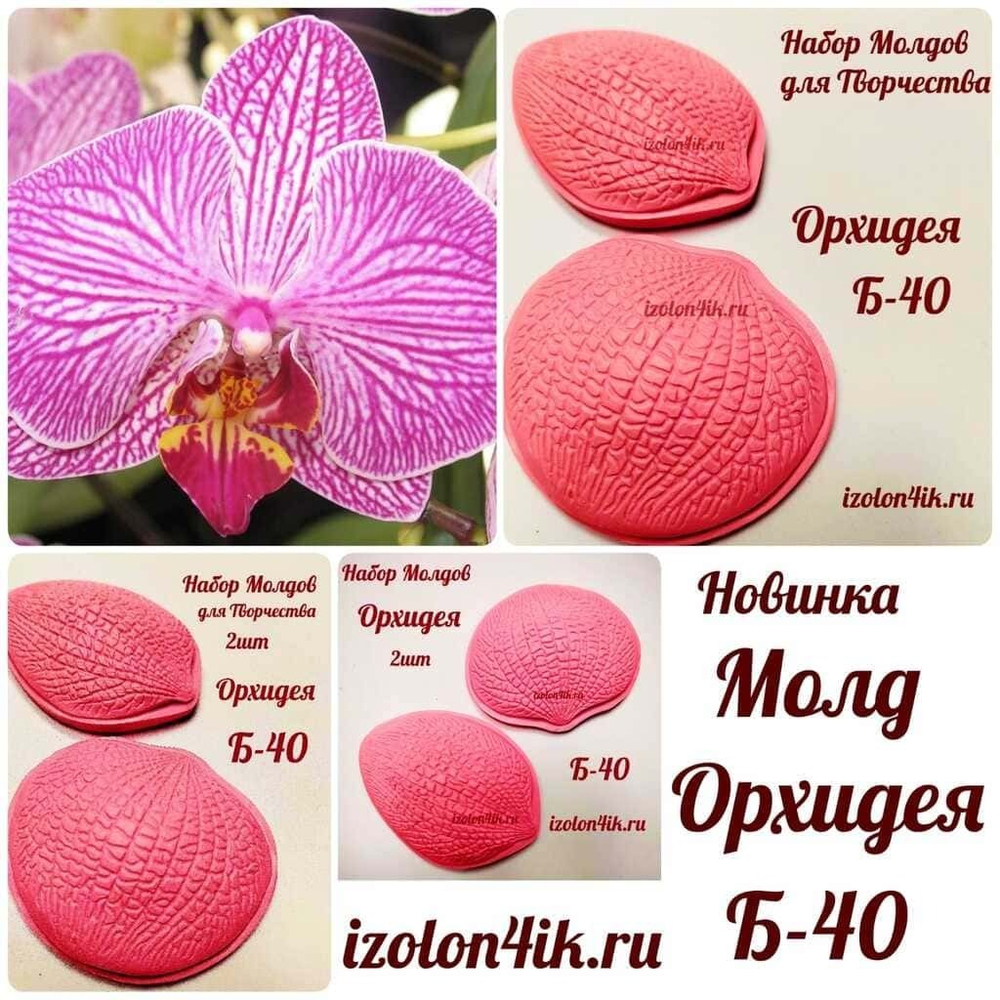 Молд Б-40 Двойной - Лепестки Орхидеи