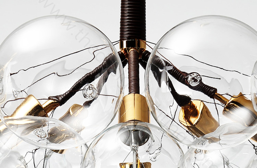 Pendant design lamp  Bubble Jumbo-36 by Pelle (Black)