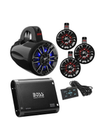 Комплект акустики подвесн. 4 колонки 4" с RGB + усилитель 4*94W