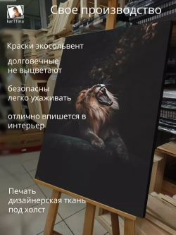 Картина на стену Рык 30х40см 1шт.