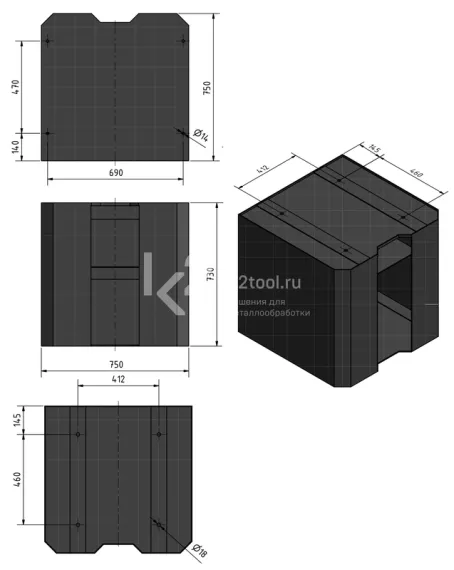 Подставка для фрезерных станков Optimum MSM4