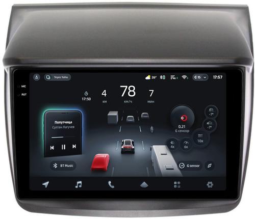 Магнитола для Mitsubishi L200 4 2006-2015, Pajero Sport 2 2008-2015 (без Rockford, без штатной КЗВ) - Teyes CC4-PRO монитор 9.5" 2K QLED на Android 13, Быстрейшая, Snapdragon 778G, ИИ, CarPlay, DSP, 4G SIM-слот