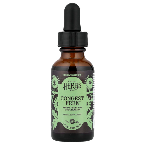 Herbs Etc., Congest Free™, 30 мл (1 жидк. унция)
