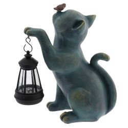 GAEM Фигурка садовая "Кошка" с подсветкой (солнечная батарея), L21 W12,5 H25 см