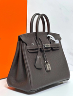 Сумка Hermes Birkin 25 и 30 цвета черный шоколад