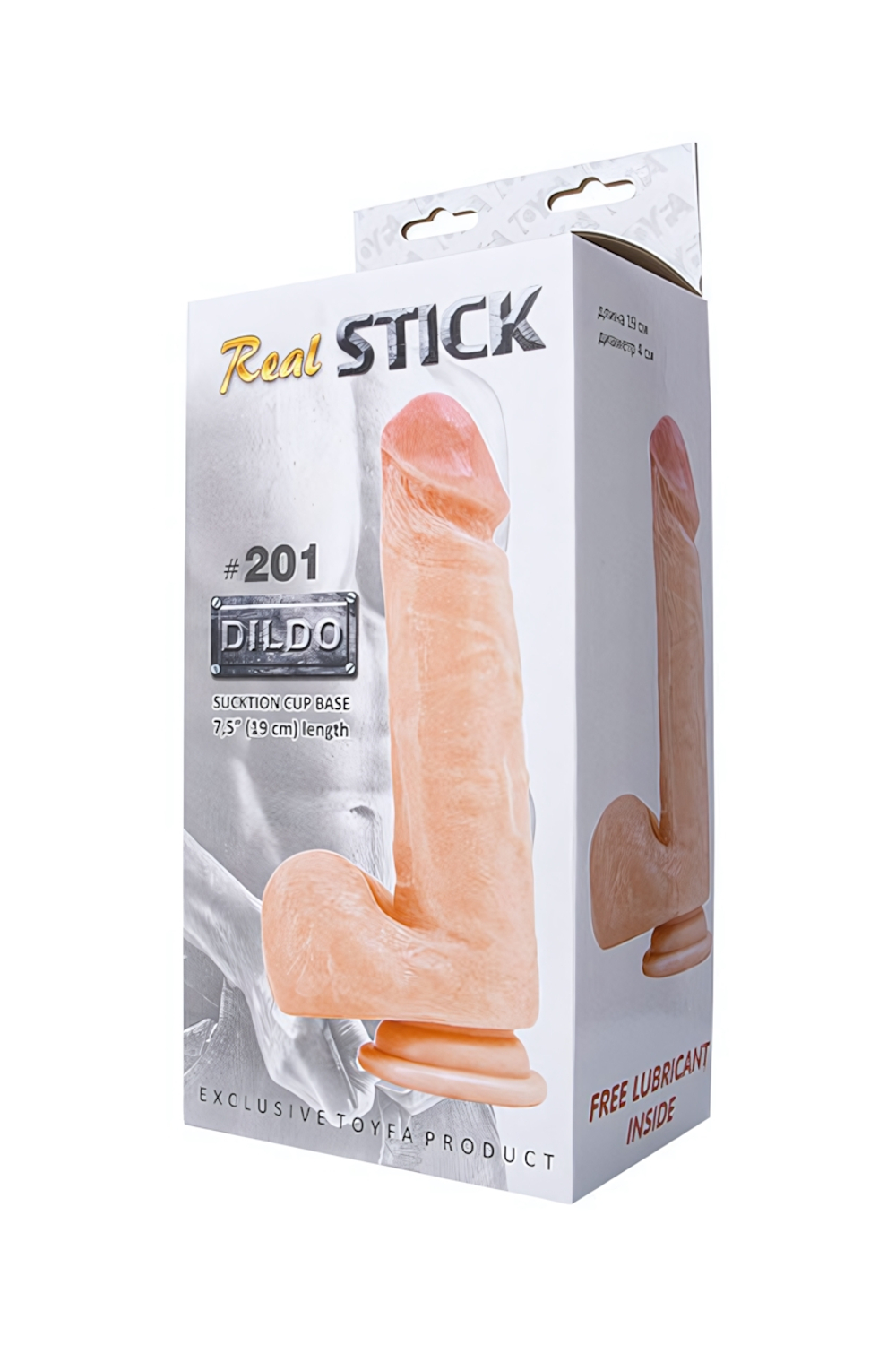 Фаллос реалистичный на присоске REALSTICK 201 (Цвет: телесный)