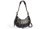 Balenciaga Le Cagole Cow Leather Crescent Bag, Dumpling Bag, Biker Bag, Shoulder Bag, Handbag, Shoulder Bag Small