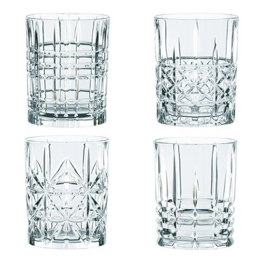 HIGHLAND - Набор стаканов 4 шт. для виски 345 мл стекло (tumbler set 4 pcs)