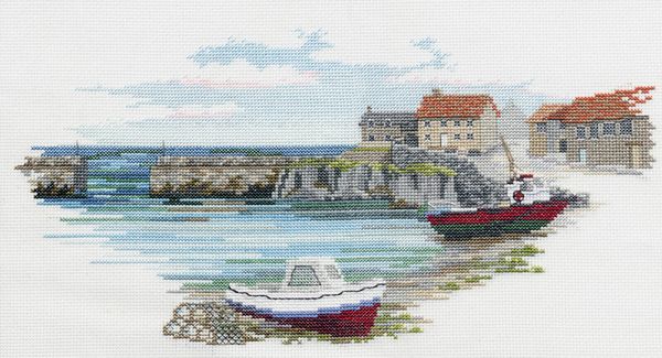Набор для вышивания нитками Derwentwater Designs, Fishermans Haven, 36х19,5 см