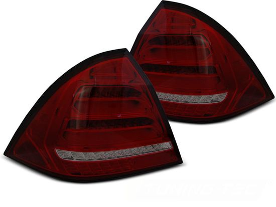 Фонари задние LED BAR RED SMOKE SEQ для MERCEDES W203 SEDAN 00-04