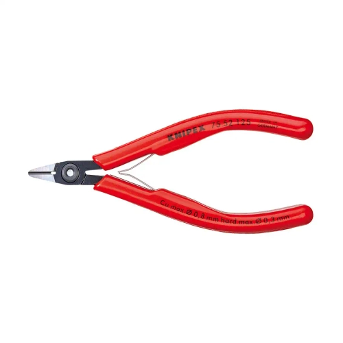 Кусачки боковые для электроники чернёные 125 мм Knipex 75 52 125