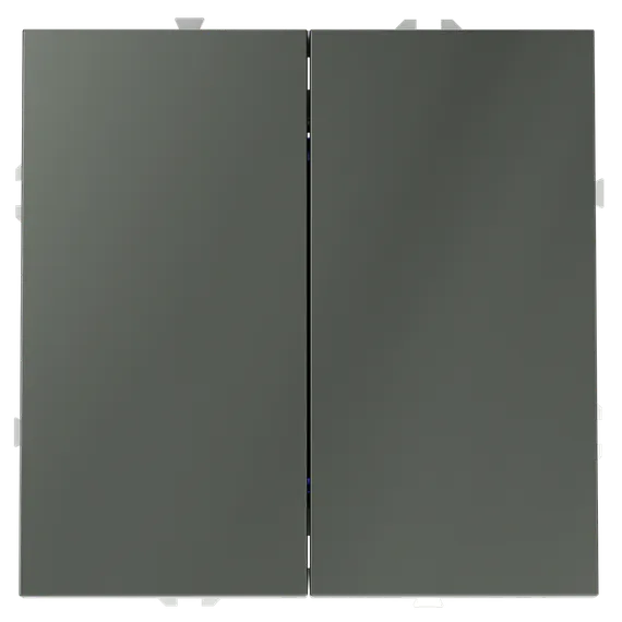 Переключатель перекрёстный двухклавишный Voltum S70 Титан VLS020506
