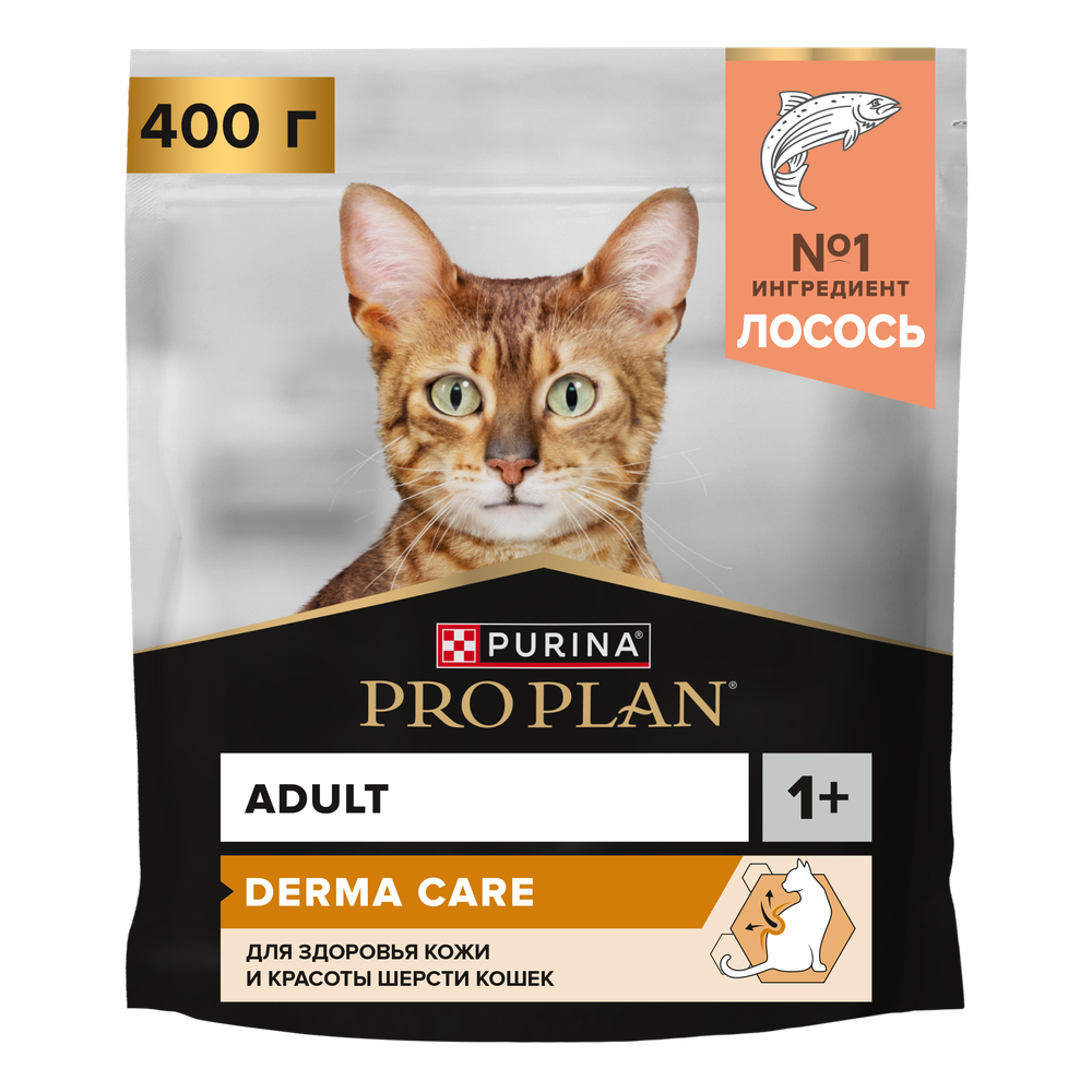 Сухой корм PURINA Pro Plan для поддержания красоты, шерсти и здоровья кожи, с лососем