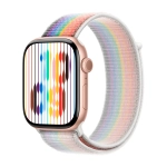 Умные часы Apple Watch Series 11 GPS, 46mm, Rose Gold Aluminium Case with Pride Edition Sport Loop