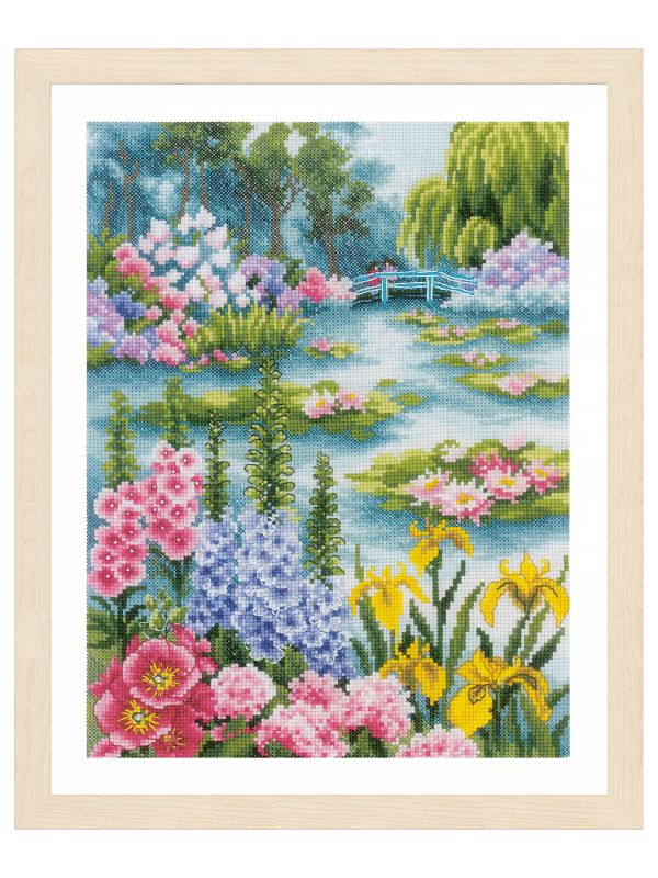 Набор для вышивания нитками Lanarte By the water lily pond