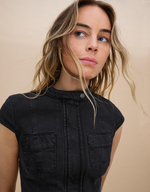Женское мини-платье из твила - BERSHKA