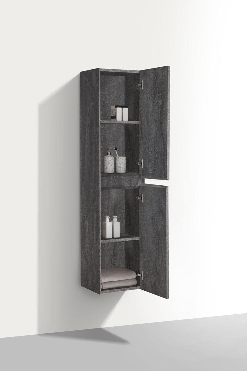 Шкаф Кьяра/Лука (Chiara/Luka) VSC-2CL150GS подвесной, 1500*350*300, Серый камень (G.Stone),