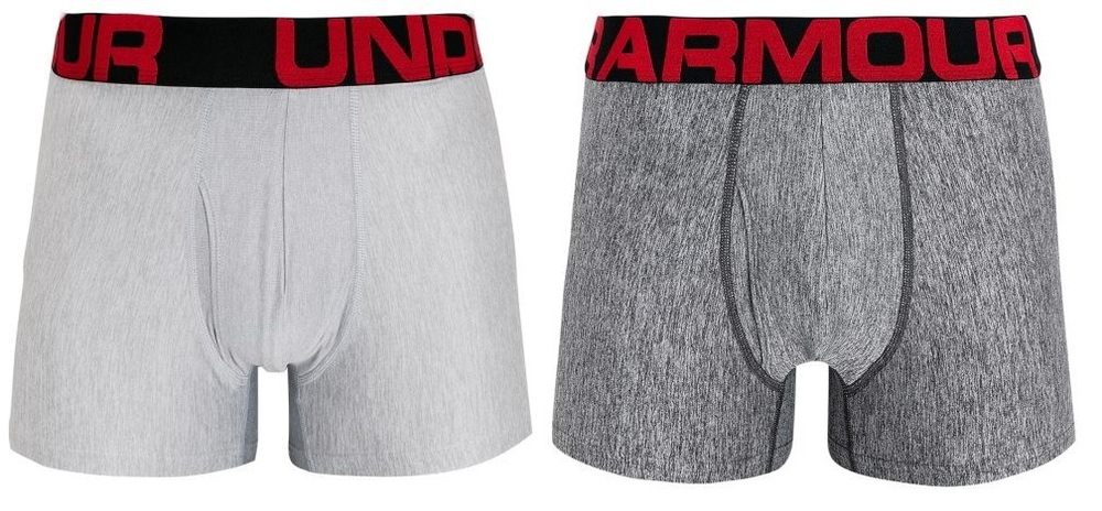 Мужские спортивные боксеры Under Armour Tech 3in 2 Pack - серый