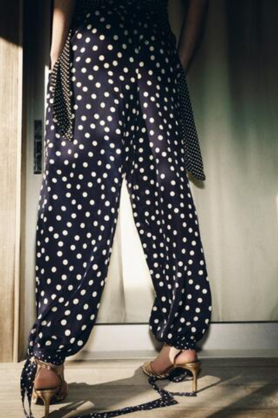 БРЮКИ-ШАРОВАРЫ В ГОРОШЕК — ZW COLLECTION — ZARA