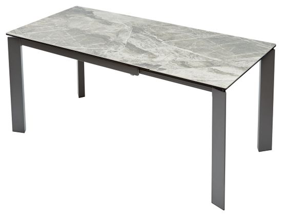 Стол CORNET 120 ITALIAN DARK GREY Серый мрамор глянцевый, керамика/grey