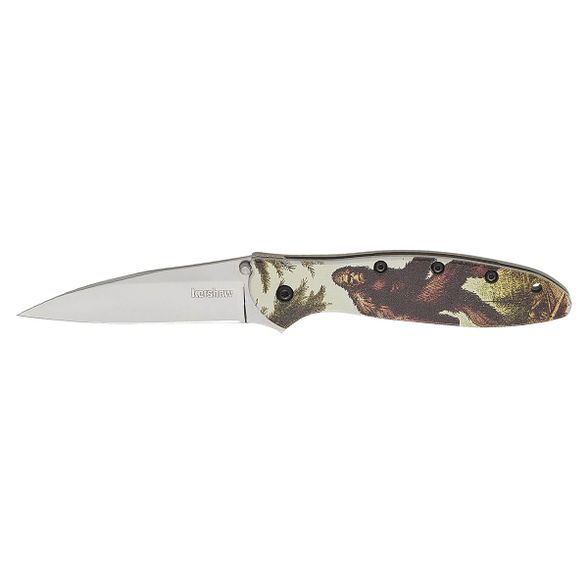 Цена наПолуавтоматический складной нож Kershaw Leek Big Foot, сталь 14C28N, рукоять алюминий