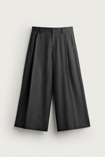 БРЮКИ WIDE FIT СО СКЛАДКАМИ — ZARA