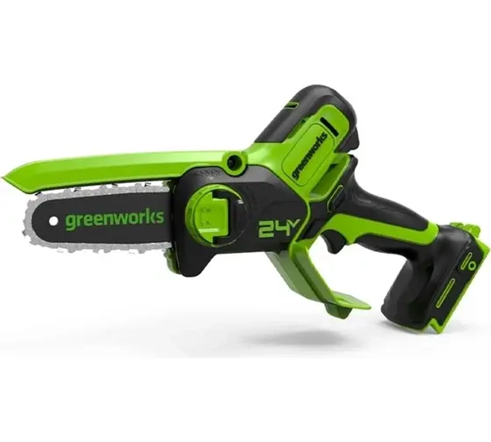 24В Цепная мини пила аккумуляторная 15см GD24CS15 (без АКБ и ЗУ) Greenworks