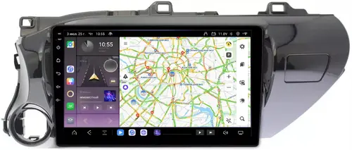 Магнитола для Toyota Hilux 8 2015-2023+ - Kuberg QLed, Android 13, Быстрейшая, CarPlay, SIM-слот