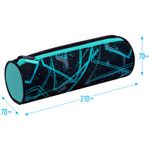 Пенал мягкий тубус 2 отделения 210х70 Berlingo Geometry, полиэстер
