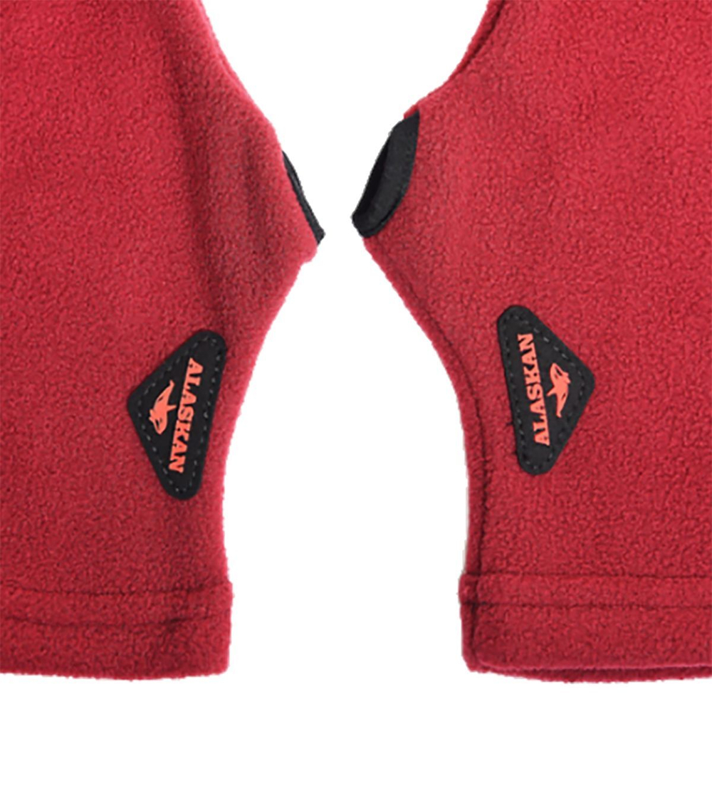 Варежки флисовые Alaskan Small Mittens бордовые M